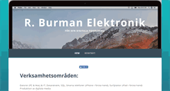 Desktop Screenshot of burman.se