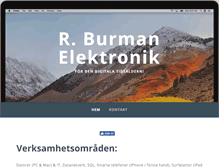 Tablet Screenshot of burman.se