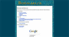 Desktop Screenshot of burman.ca